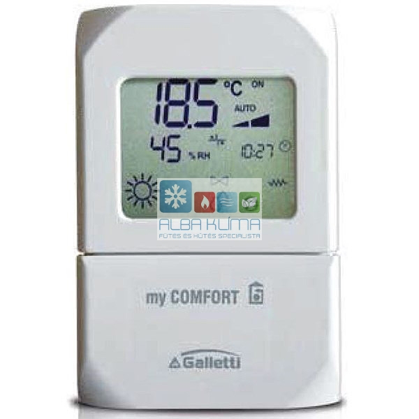 Galletti MyCOMFORT BASE falra szerelhető mikroprocesszoros vezérlőegység