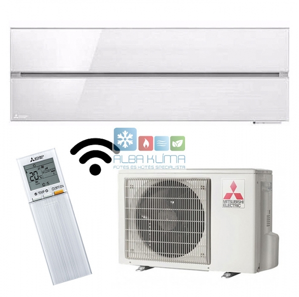 Mitsubishi Luxury MSZ/MUZ-LN25VG2V oldalfali inverteres klíma 2,5kW gyöngyház fehér