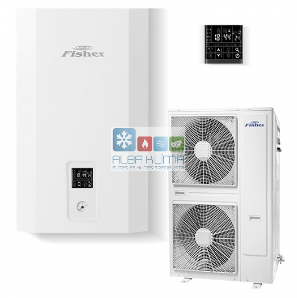Fisher e-HeatR FHF-WHS-161CE3-3F háromfázisú levegő-víz hőszivattyú 16 kW
