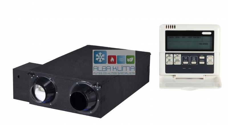 Midea HRV-D400(B) hővisszanyerős szellőztető DC Inverter (standard távszabályzóval, kábellel)