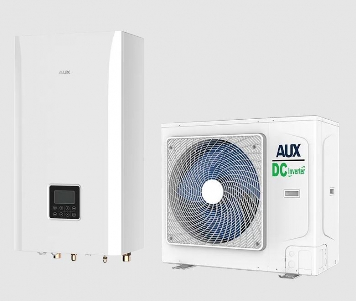 AUX EVO KSZKLM7003 / ACHP-H08/4R3HA-3 három/egyfázisú osztott hőszivattyú 8 kW