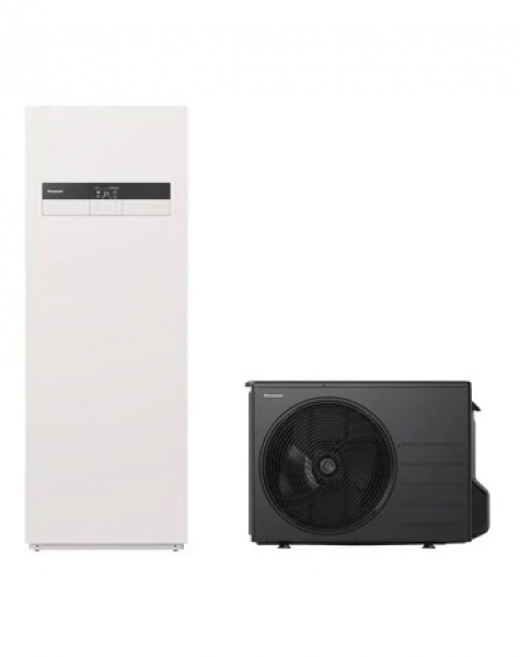 Panasonic Aquarea High Performance All In One levegő-víz hőszivattyú - 5kW, 1 fázisú, 3kW kieg. fűtőbetéttel (2 ZÓNÁS BEÉPÍTETT HYDROKIT), WH-UDZ05KE5/WH-ADC0309K3E5B