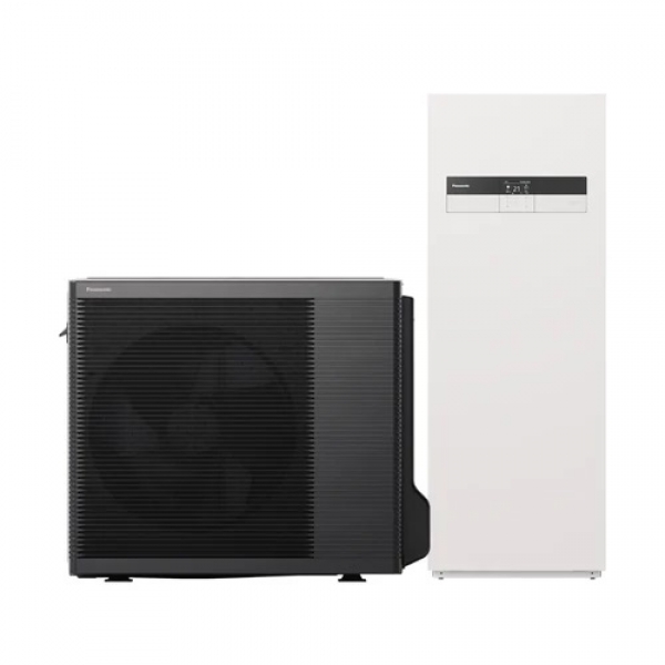 Panasonic Aquarea High Performance osztott hőszivattyú 9kW, 1 fázisú, 3kW kieg. fűtőbetéttel (2 ZÓNÁS BEÉPÍTETT HYDROKIT), WH-UDZ09KE5/WH-ADC0309K3E5B