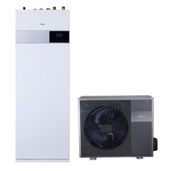 Midea MHA-V8W/D2N8-B2H2-IWT240 M-Thermal osztott hőszivattyú (R32, 8 kW, 1 fázis, 240l, fekete) - Előrendelhető